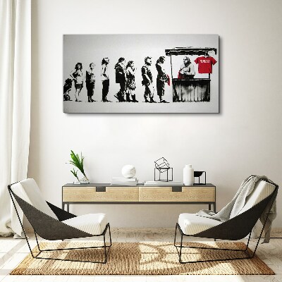 Banksy Festival Canvas print