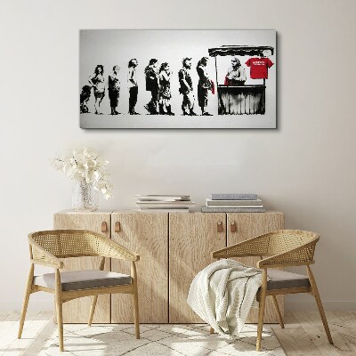 Banksy Festival Canvas print