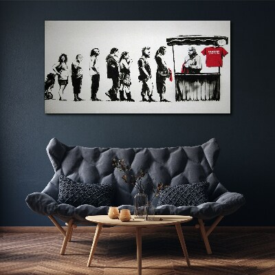 Banksy Festival Canvas print