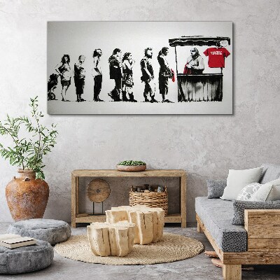Banksy Festival Canvas print