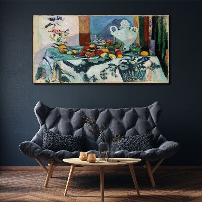 Still Life with Fruit and a Vase Canvas print