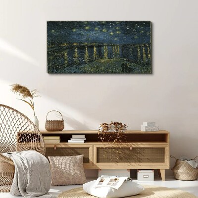 Stars over the Rhone Canvas print