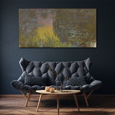Golden reflection in the water Canvas print