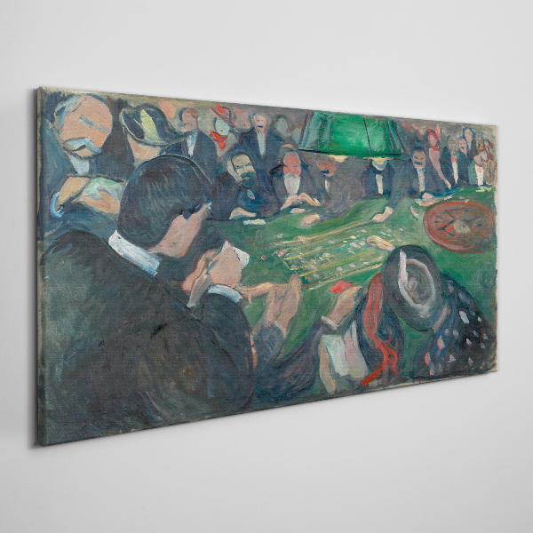 Poker game Canvas print