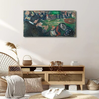 Poker game Canvas print