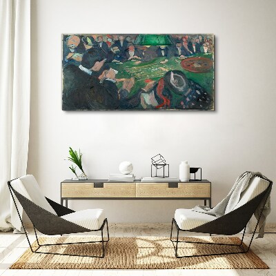 Poker game Canvas print