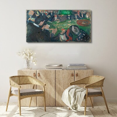 Poker game Canvas print