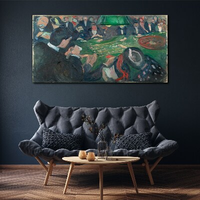 Poker game Canvas print