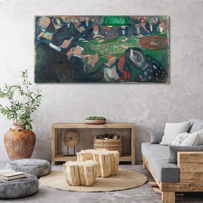 Poker game Canvas print