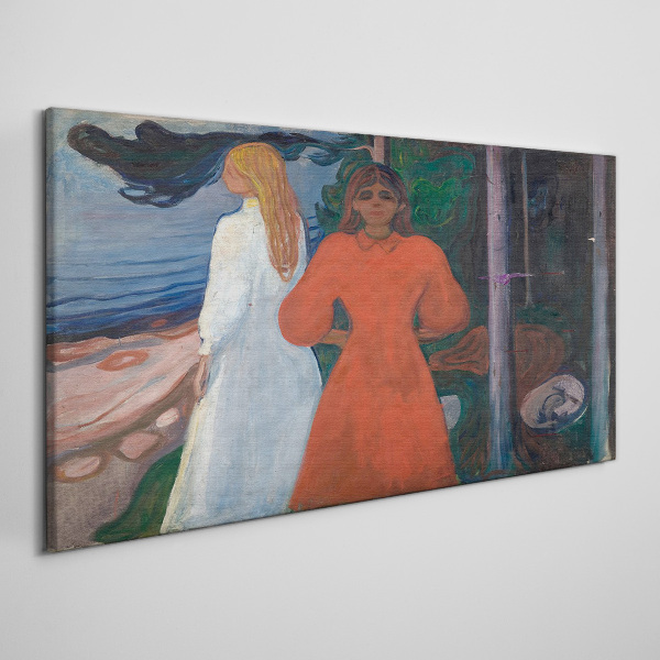 Cold wind over the sea Canvas print