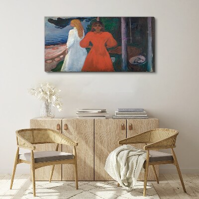 Cold wind over the sea Canvas print