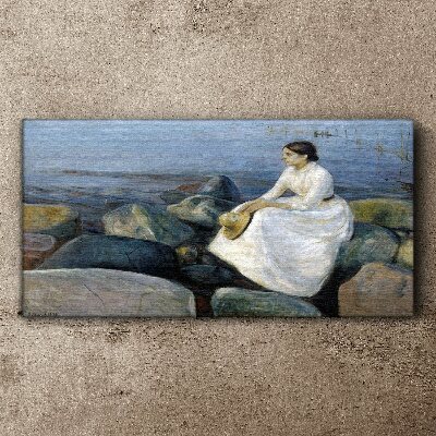 Reflections on the Seashore Canvas print