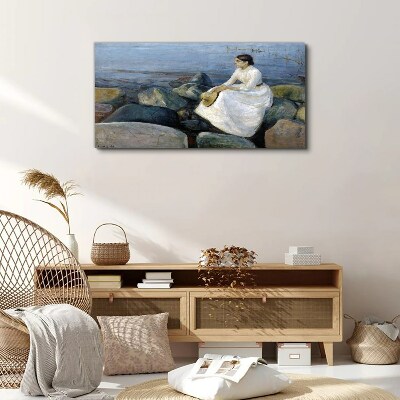 Reflections on the Seashore Canvas print