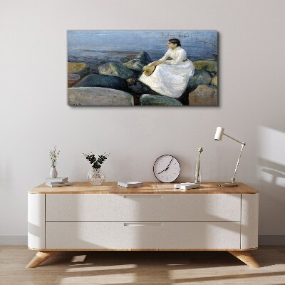 Reflections on the Seashore Canvas print
