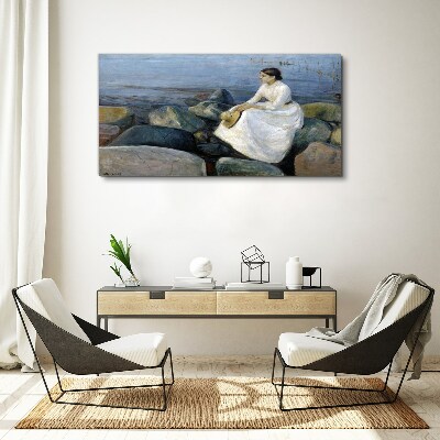 Reflections on the Seashore Canvas print