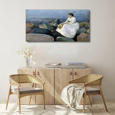 Reflections on the Seashore Canvas print