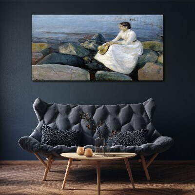 Reflections on the Seashore Canvas print