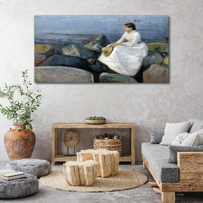 Reflections on the Seashore Canvas print