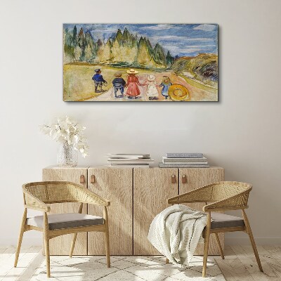 A walk among the trees Canvas print