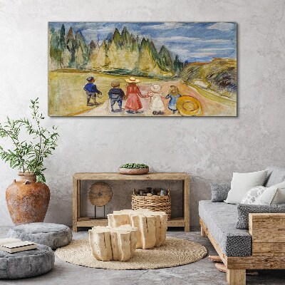 Fairytale forest edvard munch Canvas print