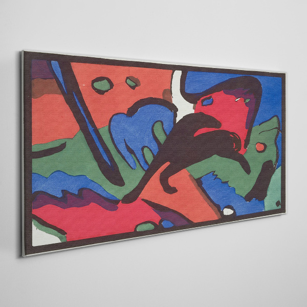 Abstract composition of colors Canvas print
