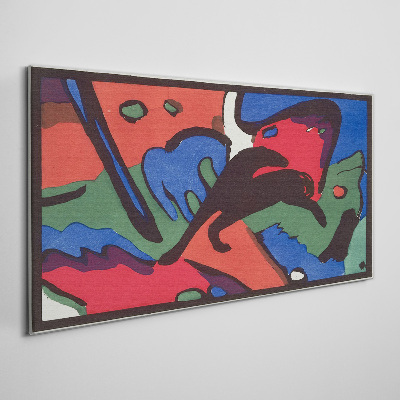 Abstract composition of colors Canvas print