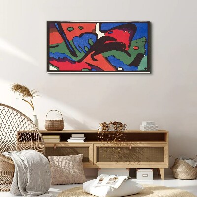 Abstract composition of colors Canvas print