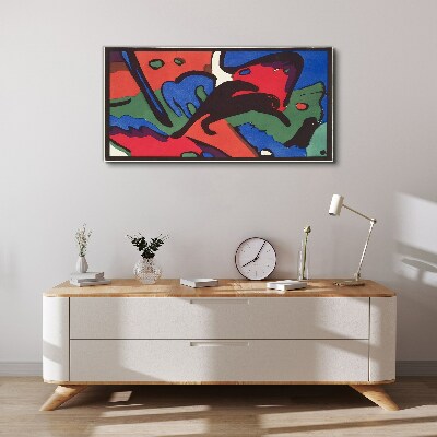 Abstract composition of colors Canvas print
