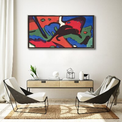 Abstract composition of colors Canvas print