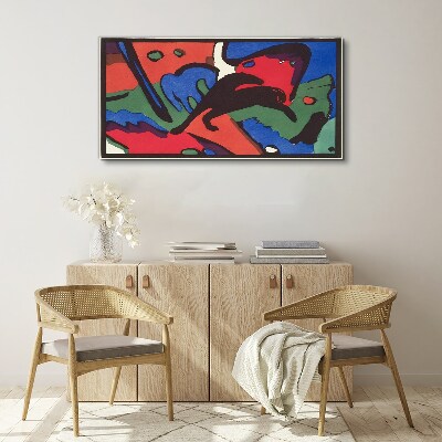 Abstract composition of colors Canvas print