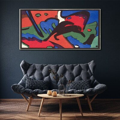Abstract composition of colors Canvas print