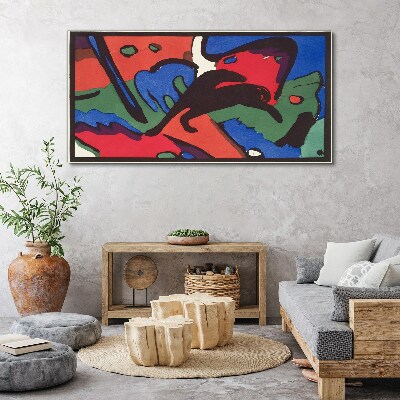 Abstract composition of colors Canvas print