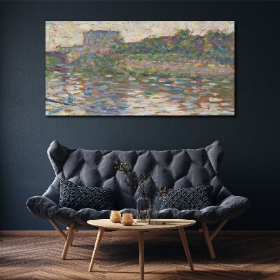 Reflections on the water Canvas print