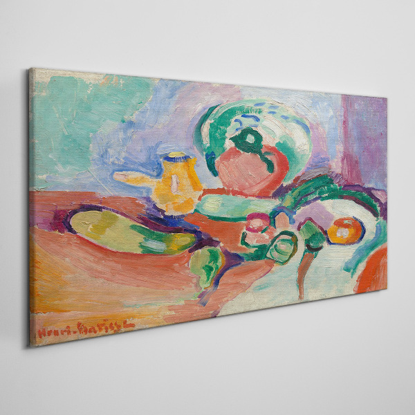 Still life in color Canvas print