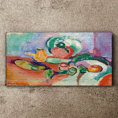 Still life in color Canvas print