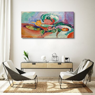 Still life in color Canvas print