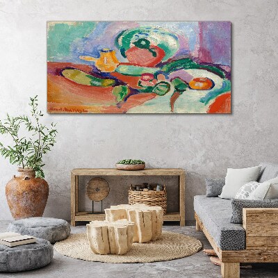 Still life in color Canvas print