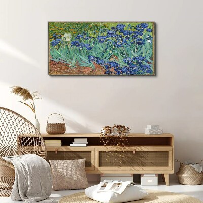 Irises in the garden Canvas print