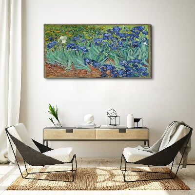 Irises in the garden Canvas print