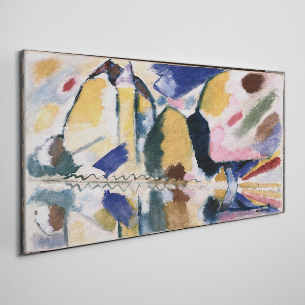 Abstract landscape in the colors of nature Canvas print