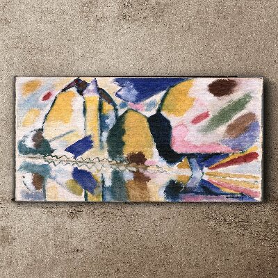 Abstract landscape in the colors of nature Canvas print