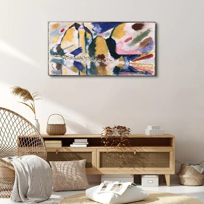 Abstract landscape in the colors of nature Canvas print