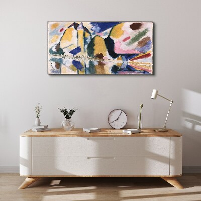 Abstract landscape in the colors of nature Canvas print