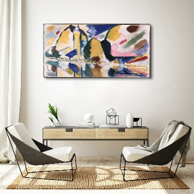 Abstract landscape in the colors of nature Canvas print
