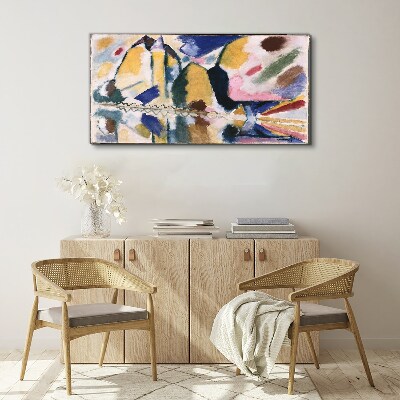 Abstract landscape in the colors of nature Canvas print