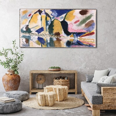 Abstract landscape in the colors of nature Canvas print