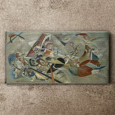 Abstract landscape of colors Canvas print