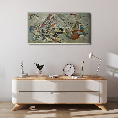 Abstract landscape of colors Canvas print