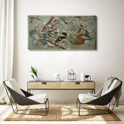 Abstract landscape of colors Canvas print
