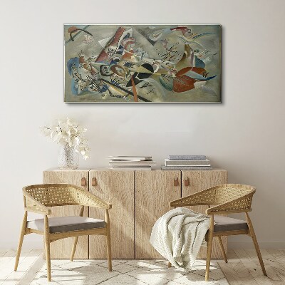 Abstract landscape of colors Canvas print